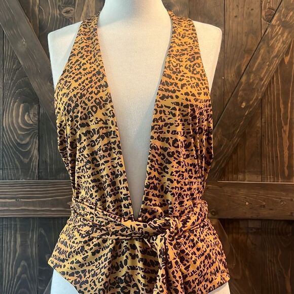 NWT Mapale Curvy Size One Piece Swimsuit Color Animal Print 3x-4X - Picture 4 of 13